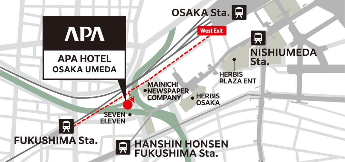 Apa Hotel Osaka Umeda מראה חיצוני תמונה